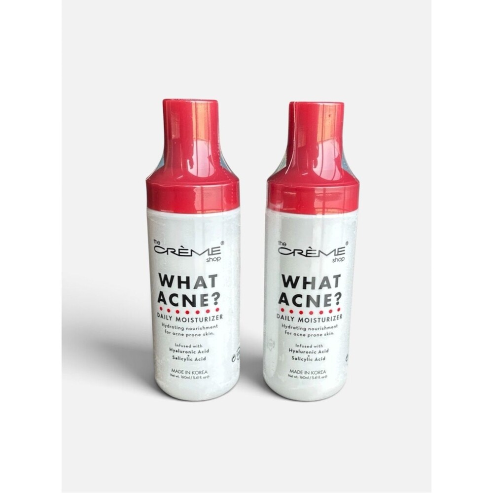 2-pc The Crème Shop What Acne? Korean Face Moisturizer Hyaluronic Salicylic Acid